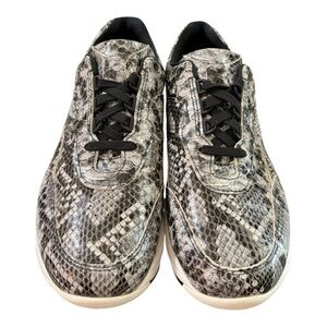 SAS Tour II Sneakers Women’s 10W Black & Grey Snake Print Walking Shoes